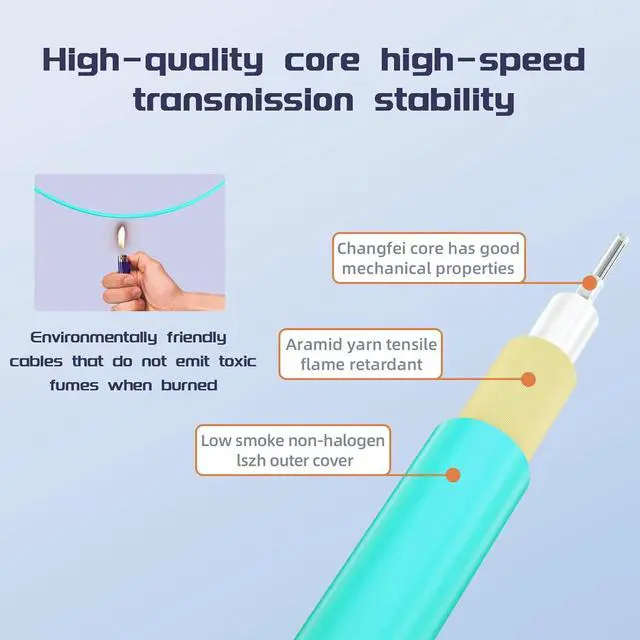 Alt view image 4 of 6 - 40G QSFP+ AOC Fiber Stacking Cable 3Meter/9.8ft - Compatible with Juniper Devices, OM3 MMF Active Direct-Attach Fiber Twinax Cable, QSFP+ to QSFP+ 40GBASE AOC Ethernet Optical Cables