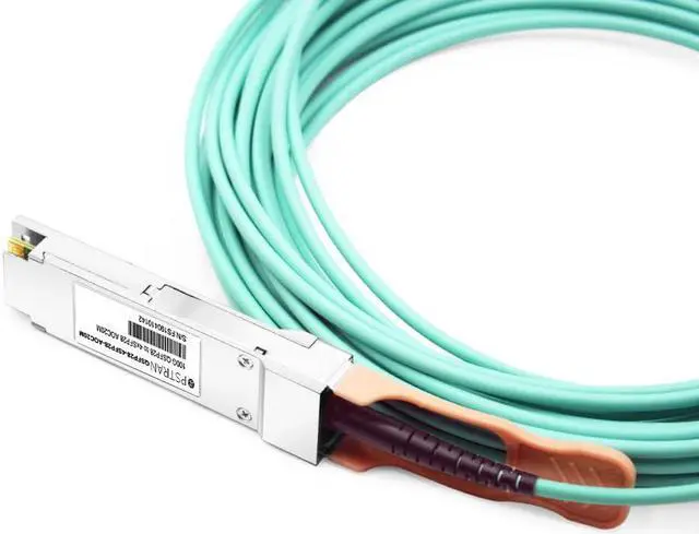 Alt view image 5 of 5 - 100G QSFP28 to 4x25G SFP28 Active Optical Breakout Cable Compatible with Juniper JNP-100G-AOCBO-20M 20m (66ft)