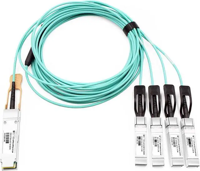Main image of 100G QSFP28 to 4x25G SFP28 Active Optical Breakout Cable Compatible with Juniper JNP-100G-AOCBO-20M 20m (66ft)