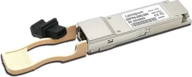 Alt view image 2 of 4 - 200G QSFP56 200GBASE-SR4 Multimode 850nm 100m DOM MPO-12/UPC MMF Optical Transceiver Module Compatible with NVIDIA/Mellanox InfiniBand HDR Transceiver-1pc