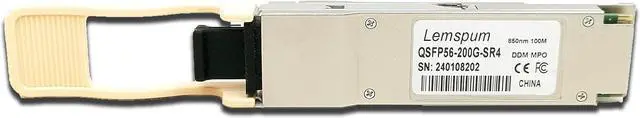 Alt view image 3 of 4 - 200G QSFP56 200GBASE-SR4 Multimode 850nm 100m DOM MPO-12/UPC MMF Optical Transceiver Module Compatible with NVIDIA/Mellanox InfiniBand HDR Transceiver-1pc