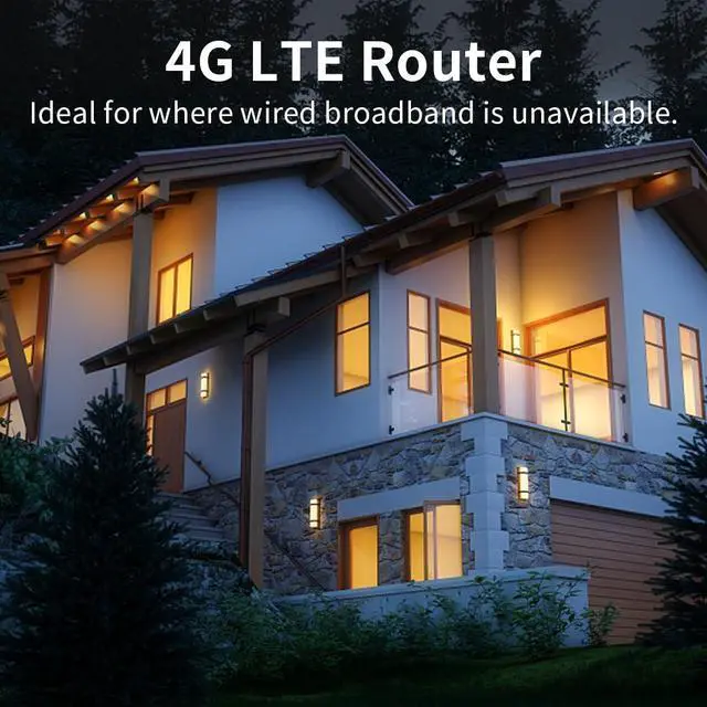 Alt view image 6 of 7 - AX1800 4G LTE Router WiFi 6 Cat6, Dual Band Gigabit Wireless Router, Unlocked 4G LTE Modem Router with SIM Card Slot (Z6001AX-T-EM06)