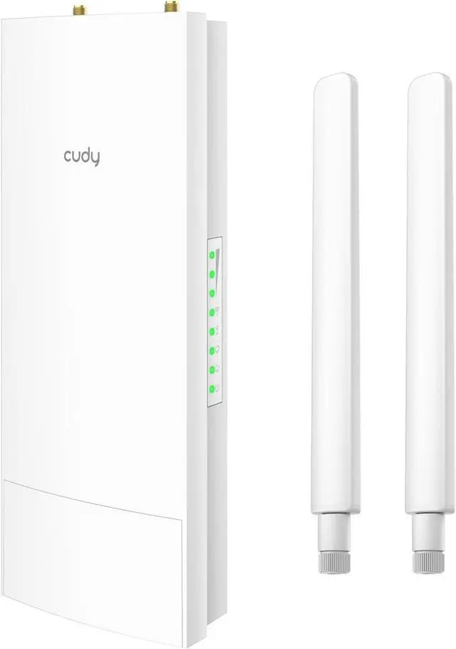 Alt view image 7 of 7 - Cudy Unlocked Outdoor 4G LTE Cat 4 Modem Router with SIM Card Slot, AC1200 WiFi, EC25, IP65, Detachable Antennas, Passive PoE Adapter Included, Pole or Wall mounting, DDNS, VPN, LT500 Outdoor