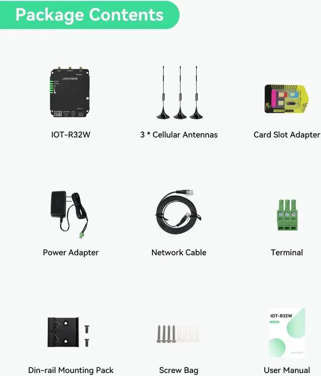 Alt view image 7 of 7 - LINOVISION Industrial 4G LTE Cat4 Cellular Router with Wi-Fi, Enhanced Signal for Remote Sites, Dual SIM Slots, DTU Gateway for RS485 devcie, IoT Sensors, Solar Power Cameras, M2M, Vehicles