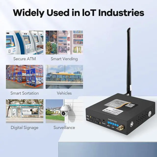 Alt view image 5 of 7 - 4G VPN Router, Industrial 4G LTE WiFi Router 3G/4G Yeacomm YF325 Wireless Modem Router Unlocked with Dual Sim Card Slot,B2/4/5/12/13/17/66/71 US Full Frequency Band Supported