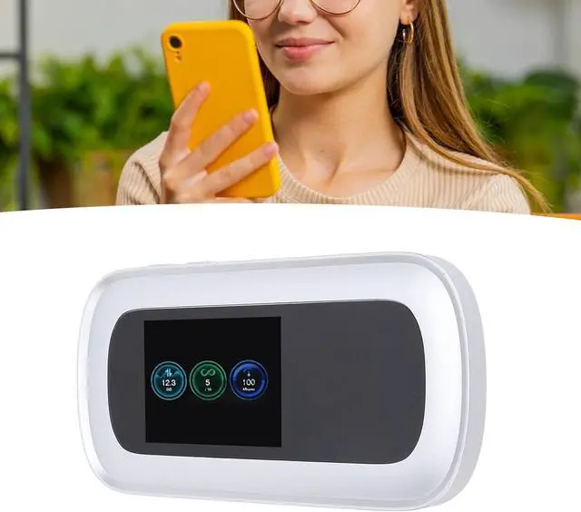 Alt view image 5 of 7 - 5G Mobile Hotspot Router, 2.5Gbps Portable Wi Fi Hotspot, 4400mAh International Hotspot with 2.5 Inch LCD Display, for Android 11 Laptop Smartphone PC