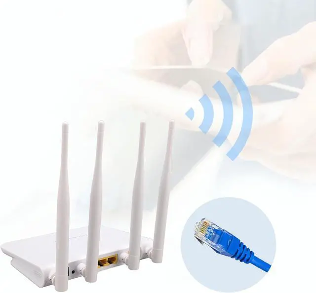 Alt view image 3 of 7 - CPE210T CPE 4G LTE Wire Less Router, 300mbps Unlocked Mobile Wi Fi Hotspot Router with SIM Card Slot, Up to 32 Devices, for Home Office Hotel RV (US Plug)