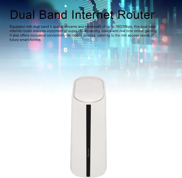 Alt view image 4 of 7 - WiFi6 Router, Full Band 4 Spatial Streams Cordless Internet Router, Gigabit Router, Whole Home WiFi6 Mesh System, Network Device for Home and Office (3)