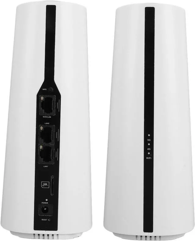 Main image of 5G CPE Router, 2.4G 5.8G Dual Band Cordless 5G Router with SIM Card Slot, Support 64 Users, Portable 5G NR NSA SA Cordless Internet Router for Home Office (US Plug)