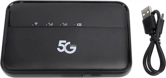 Alt view image 7 of 7 - 5G Mobile Hotspot for Travel, Pocket 5G Router with SIM Card Slot, IP54 Waterproof, 5G Modem, for Android 11, for Bluetooth 5.1, Portable 5G Network Device, 10000mAh Battery
