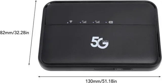 Alt view image 4 of 7 - 5G Mobile Hotspot for Travel, Pocket 5G Router with SIM Card Slot, IP54 Waterproof, 5G Modem, for Android 11, for Bluetooth 5.1, Portable 5G Network Device, 10000mAh Battery