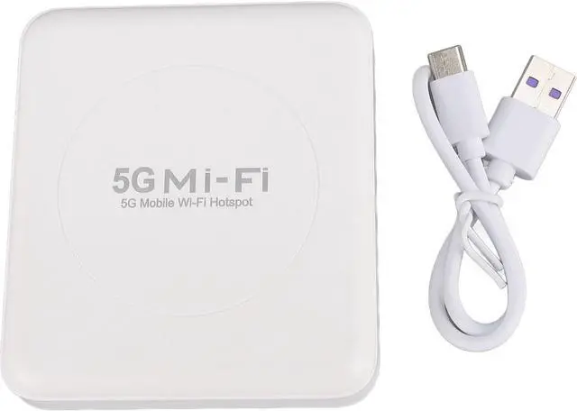 Alt view image 5 of 7 - MultiCarrier Network Wireless Access Point 5G WiFi Mobile Hotspot Gigabit Dual Band Wireless WiFi6 with SIM Slot 10000mAh Battery 16 Devices Support Portable Mifi Asian Version
