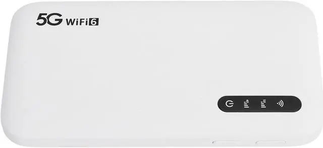 Alt view image 7 of 7 - 5G Mobile Hotspot, Travel Mobile Hotspot Router with SIM Card Slot Wire Less Fidelity 6 High Speed Support 16 Devices Portable Hotspot 6100mAh for Phone Tablet