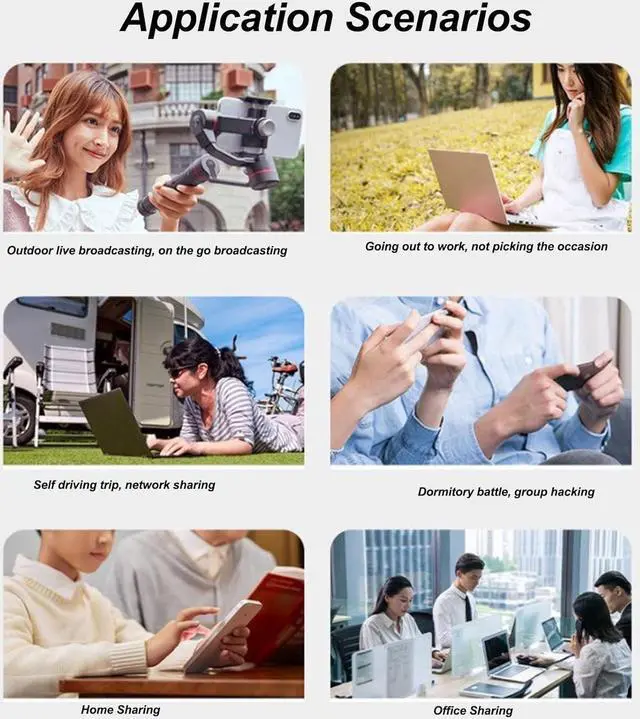 Alt view image 4 of 7 - 5G Mobile Hotspot, Support 16 Devices 4G LTE USB Portable Router, Up to 2.5Gbps Pocket Mobile Hotspot with SIM Card Slot, for Laptop Phone PC