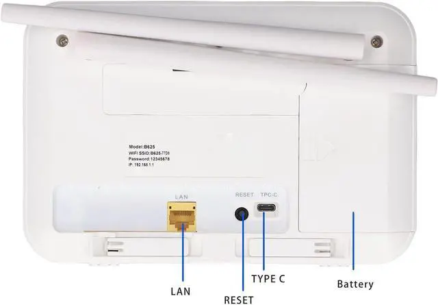 Alt view image 6 of 7 - Diyeeni 4G SIM Card Router CPE, WiFi Modem with SIM Card & LAN Port, 300Mbps High Speed, Wireless Router Outdoor Indoor, Support 32 Users, for Europe, Asia, Southeast Asia, Africa (US)