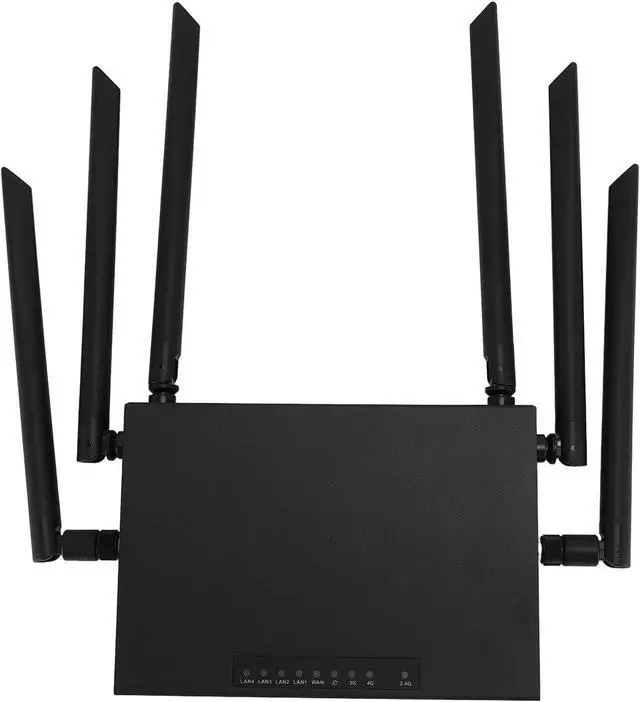 Main image of 4G Router with 6 Antennae, Industrial Grade Iron Case Hotspot Router with SIM Card Slot, High Speed Internet Experience, Multi Device Sharing (US Plug)