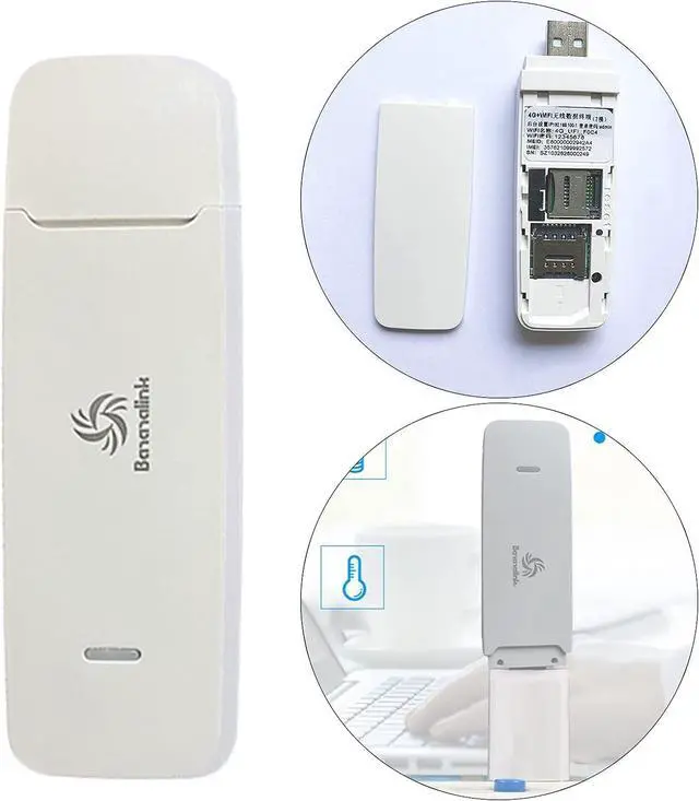 Alt view image 4 of 7 - 4G 5G LTE WiFi Hotspot Wireless Router USB Dongle 150Mbps Modem Sim Card/643