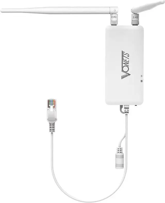 Alt view image 4 of 7 - Industrial-Grade 2.4G WiFi Bridge/Router with Advanced Serial Pass-Through, Convert Printers Devices to Wireless, Ethernet to WiFi Adapter for Industrial Networks IoT Applications - Good for Factories