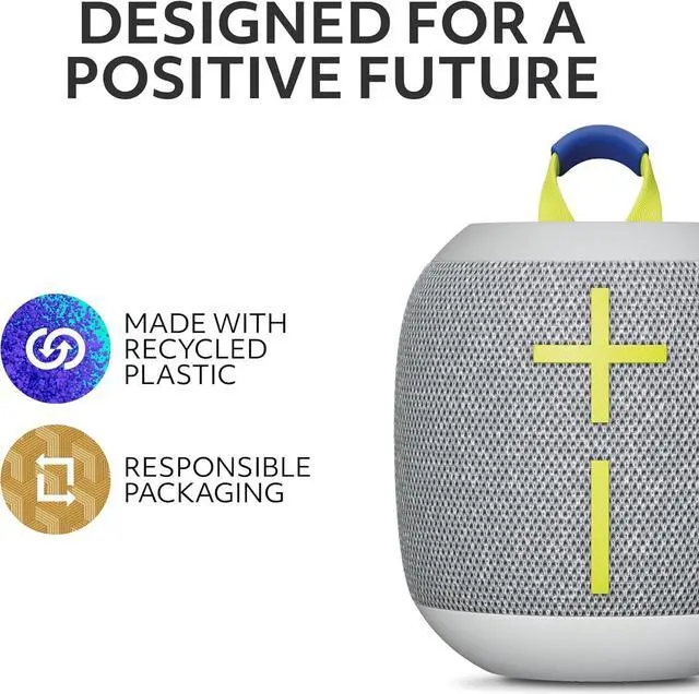 Alt view image 6 of 7 - Ultimate Ears WONDERBOOM 4 Outdoor Speakers Bluetooth Waterproof with Big Bass & 360-Degree Sound, Dustproof Floating Wireless Speaker, 131ft Range - Gray