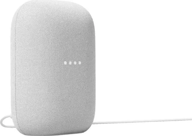 Alt view image 2 of 6 - Google Audio Bluetooth Speaker - Wireless Music Streaming, Powerful Sound, Assistant Built-in, Wi-Fi and Bluetooth Connectivity, Smart Home Control, Stereo Pairing (Chalk)