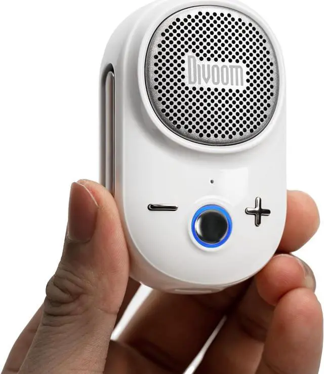 Main image of Divoom Itour-S Portable Mini Wearable Bluetooth Speaker, Big Audio and Punchy Bass,Clip-On Design, IP67 Waterproof and Dustproof,10 Hours Playtime,Speaker for Home Travel Office and Outdoors (White)