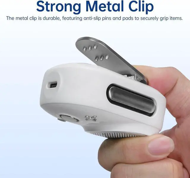 Alt view image 2 of 7 - Divoom Itour-S Portable Mini Wearable Bluetooth Speaker, Big Audio and Punchy Bass,Clip-On Design, IP67 Waterproof and Dustproof,10 Hours Playtime,Speaker for Home Travel Office and Outdoors (White)