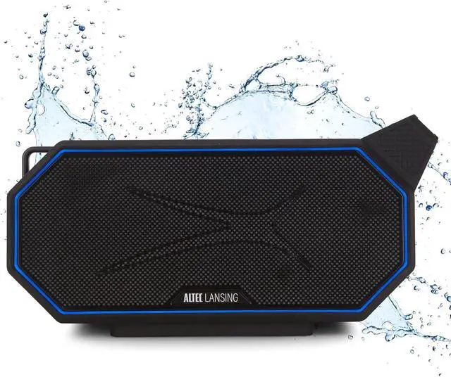 Main image of Altec Lansing Portable Bluetooth Speaker HYDRABOOM 2.0, 32W Output Power, 16Hr Playtime, Party Sync, Qi Wireless Charging, Everything-Proof, Voice Assistant Compatible - Black