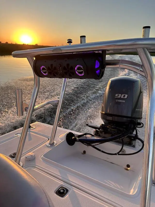 Alt view image 6 of 6 - Bazooka G3 Bluetooth 16 inch Party Bar | 450-watt Max Power | LED Lights | Party Button Music Sharing | Marine Grade Speakers | Off Road, Golf Cart, Marine, and Outdoor Speaker System