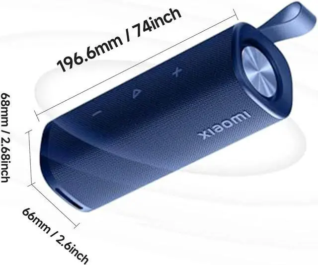 Alt view image 2 of 7 - Xiaomi Portable Bluetooth Speaker Bluetooth 5.4, IP67 Wireless Speaker Waterproof with 12 Hours Playback Time, Supports TWS Connection (Blue)