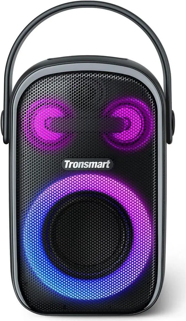 Main image of Tronsmart Halo 100 Portable Party Bluetooth Speaker, 3 Way Sound System, Stereo Pairing, Light Show, IPX6 Waterproof, 18H Playtime, Custom EQ & Bass Up for Party, Tailgating, Backyard, Pool, Outdoor