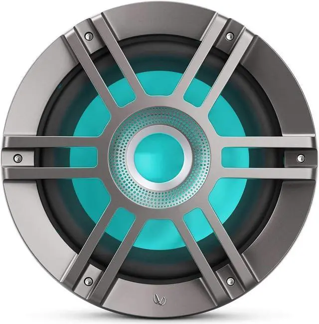 Alt view image 3 of 7 - Infinity KAPPA1050MAM - Kappa Marine KAPPA1050M Titanium 10" Premium RGB LED Subwoofer