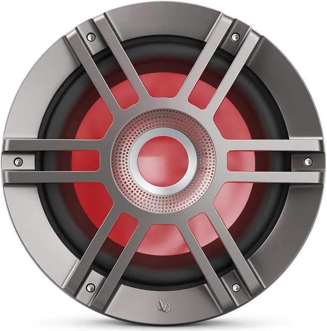 Alt view image 6 of 7 - Infinity KAPPA1050MAM - Kappa Marine KAPPA1050M Titanium 10" Premium RGB LED Subwoofer