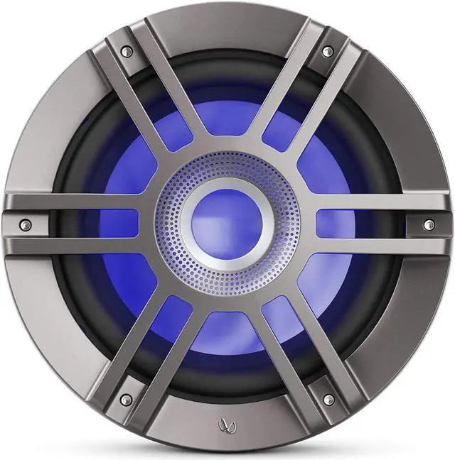Alt view image 4 of 7 - Infinity KAPPA1050MAM - Kappa Marine KAPPA1050M Titanium 10" Premium RGB LED Subwoofer