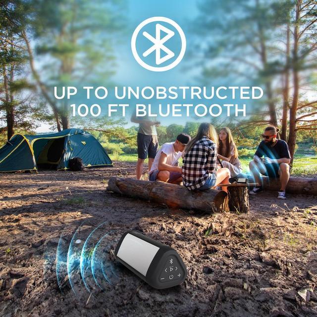 Alt view image 4 of 7 - OontZ Ultra Portable Wireless Bluetooth Speaker, 2-Pack, 14 Watts, Up to 100 ft Range, IPX7 Waterproof (White-Dual)