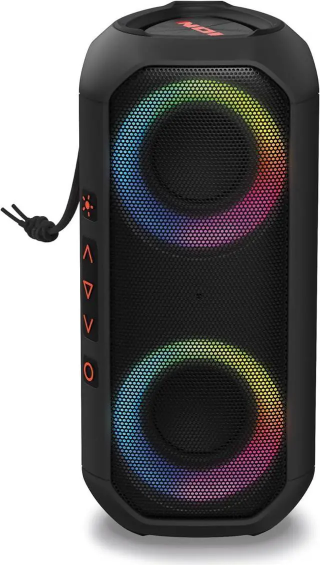Alt view image 7 of 7 - ION Audio Uber Boom - Water Resistant Portable Bluetooth Speaker with Party Lights, Built-in Microphone and Stereo-Link