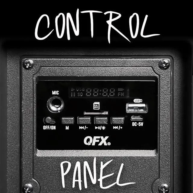 Alt view image 4 of 7 - QFX LMS-66 TWS Bluetooth Rechargeable Portable Liquid Motion Speaker with Dual 6.5" Speakers, EDR Communication, and Liquid Motion Party Lights