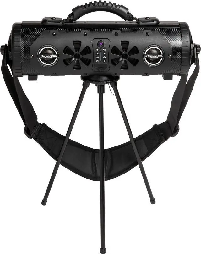 Alt view image 4 of 7 - Bazooka Party Bar Mini | Portable Bluetooth IP66 Waterproof Speaker | RGB Lights | Party Button Pairing | Up to 70 HRS Battery Life | 6 Marine Grade Speakers | Black | BPB16-G3-BAT