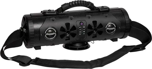 Alt view image 2 of 7 - Bazooka Party Bar Mini | Portable Bluetooth IP66 Waterproof Speaker | RGB Lights | Party Button Pairing | Up to 70 HRS Battery Life | 6 Marine Grade Speakers | Black | BPB16-G3-BAT