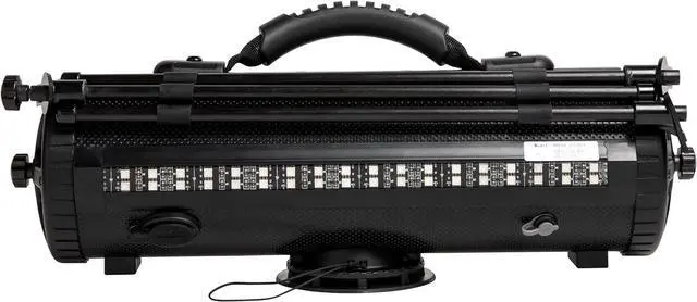Alt view image 3 of 7 - Bazooka Party Bar Mini | Portable Bluetooth IP66 Waterproof Speaker | RGB Lights | Party Button Pairing | Up to 70 HRS Battery Life | 6 Marine Grade Speakers | Black | BPB16-G3-BAT