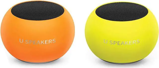 Main image of U Speakers Mini Glow in The Dark Portable Wireless Bluetooth Speaker with Magnetic Base, Mic & Selfie Remote Control Active Lifestyle Travel Home Office Bundle with Coordinating Speaker, Pairing