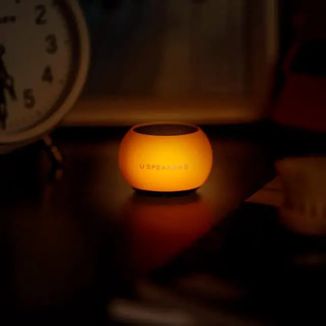 Alt view image 4 of 7 - U Speakers Mini Glow in The Dark Portable Wireless Bluetooth Speaker with Magnetic Base, Mic & Selfie Remote Control Active Lifestyle Travel Home Office Bundle with Coordinating Speaker, Pairing