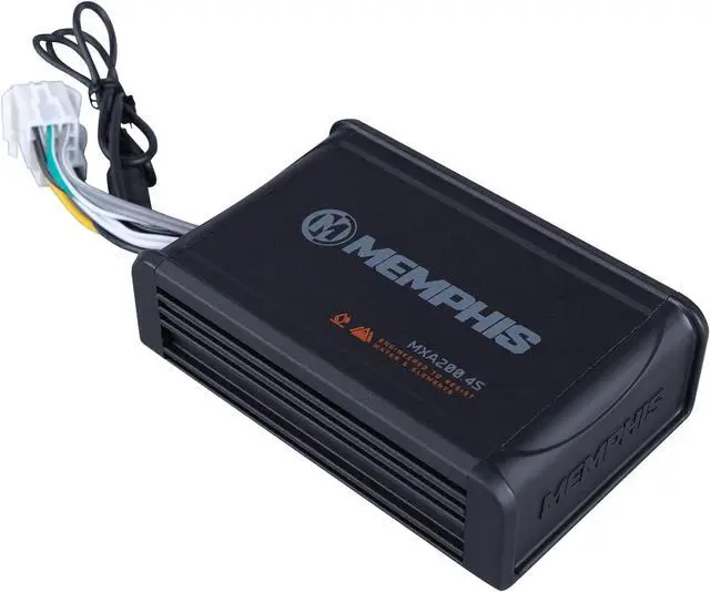 Alt view image 2 of 7 - Memphis Audio MXABMB2BT Two Handlebar Speakers w/Bluetooth BLK