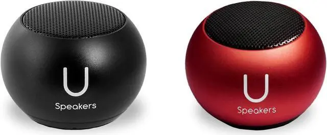 Main image of U Speakers Mini Portable Wireless Bluetooth Speaker with Magnetic Base, Mic & Selfie Remote Control Active Lifestyle Travel Home Office Bundle with Coordinating Speaker, Pairing