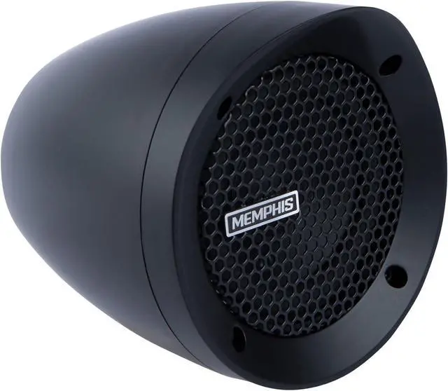 Alt view image 7 of 7 - Memphis Audio MXABMB2BT Two Handlebar Speakers w/Bluetooth BLK