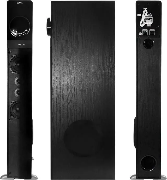 Main image of beFree Sound Bluetooth Powered Tower Speaker in Black