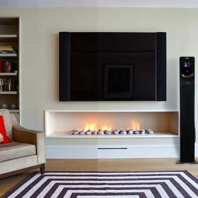 Alt view image 4 of 4 - beFree Sound Bluetooth Powered Tower Speaker in Black