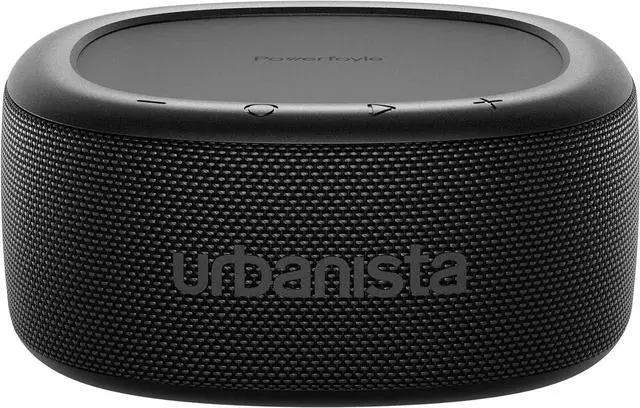Main image of Urbanista Malibu Small Solar Bluetooth Speaker, 20W Wireless Portable Speaker, Infinite Playtime, IP67 Waterproof Speaker for Outdoor, Travel, Dual Pairing Speakers for iPhone, Samsung & More, Black