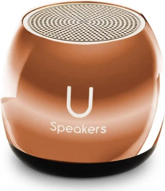 Alt view image 5 of 5 - U Speakers Micro Portable Wireless Bluetooth Speaker with Mic & Selfie Remote Control Rose Gold Mirror Active Lifestyle Travel Bundle with Insulated Galaxy Far Away Trendy 16 oz. Canteen Bottle Black