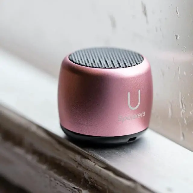 Alt view image 5 of 5 - U Speakers Micro Portable Wireless Bluetooth Speaker with Mic & Selfie Remote Control Active Lifestyle Travel Home Office Bundle with Coordinating Micro Speaker, Pair Together