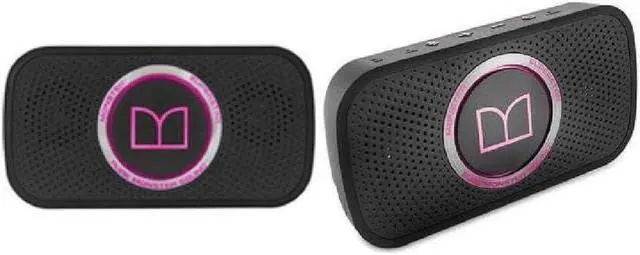 Alt view image 3 of 3 - Monster SuperStar HD Bluetooth Speaker, Black/Neon Pink-Ultra compact, Water-resistant